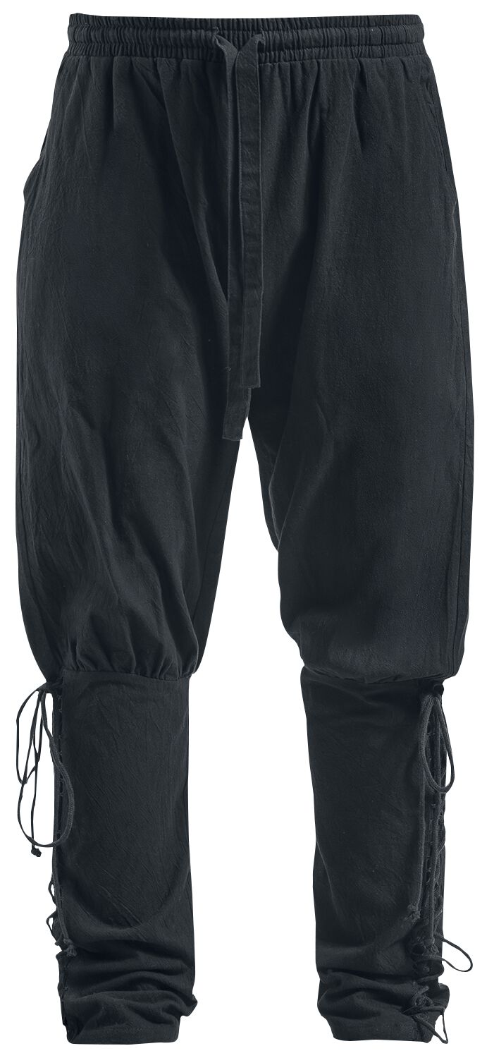 Baggy medieval pants, Almogávar model - Black ⚔️ Medieval Shop
