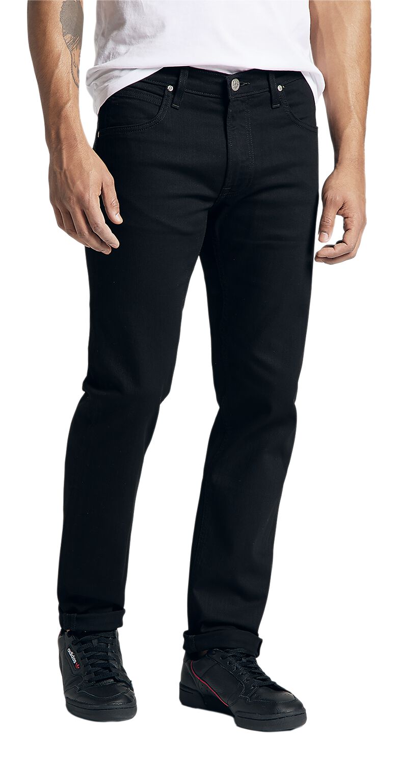 Black | Daren Fit Jeans Straight Zip Regular EMP Jeans | Lee Clean Fly
