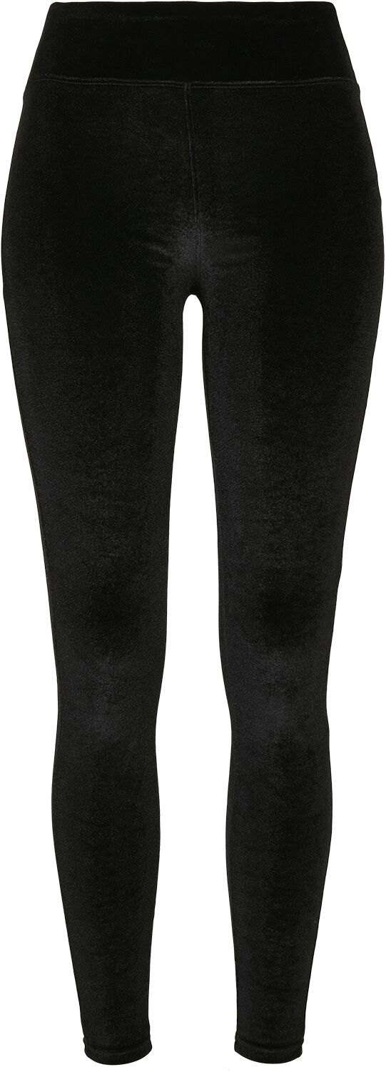 Black High Waisted Velvet Legging, Trousers