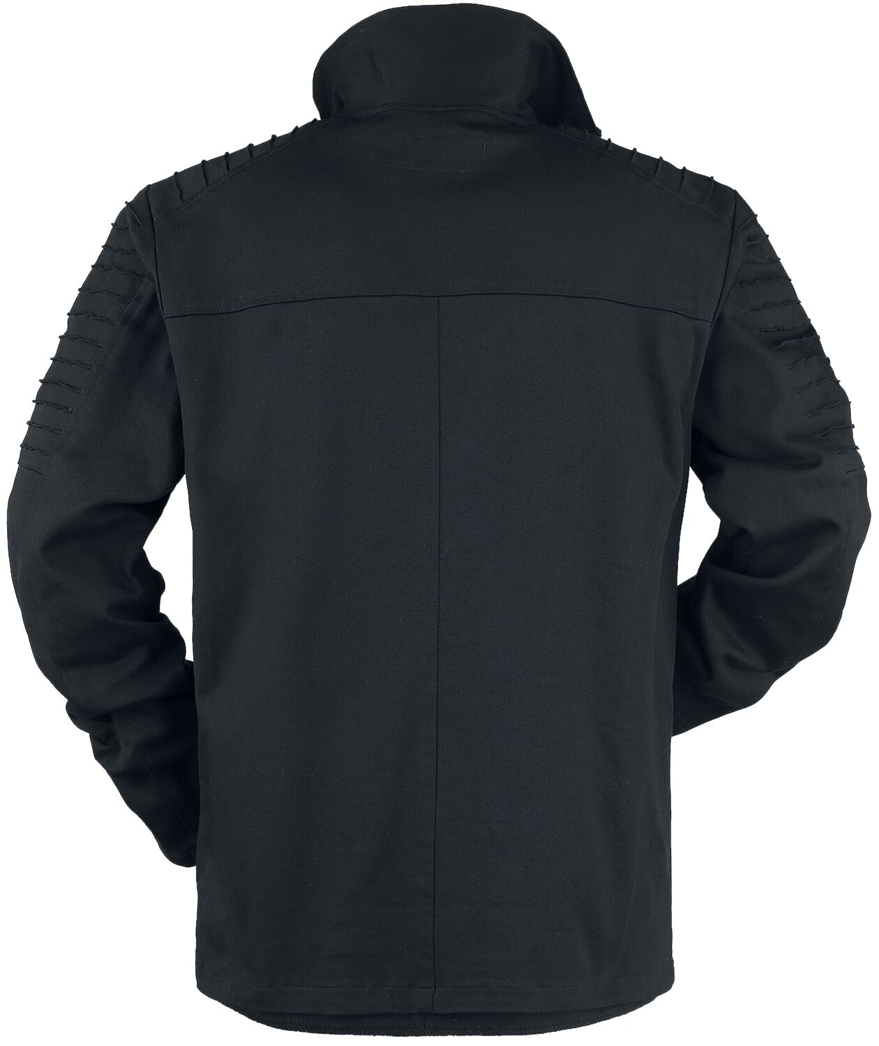 Winter jacket with flap pockets decorative seams | Gothicana by EMP ...