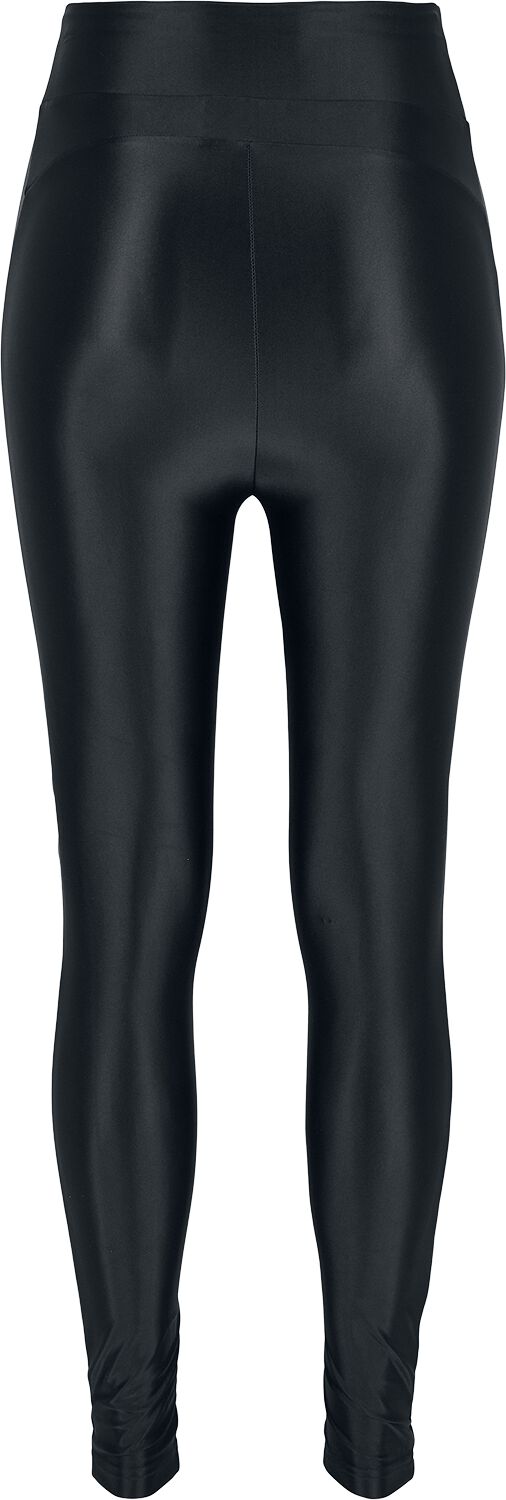 Short High-Waisted Shiny Leggings ASTER BLACK – Women's leggings